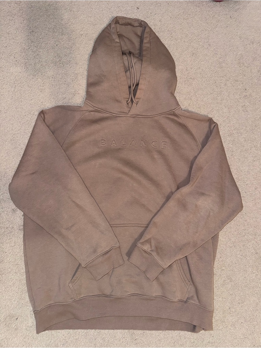 Balance Athletica Brown Men's Hoodie Sweatshirt